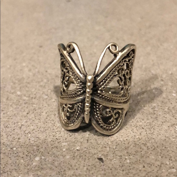 Vintage American Eagle butterfly ring, 6 - Picture 5 of 5